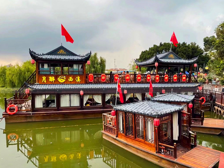 广东东莞18米餐饮画舫船